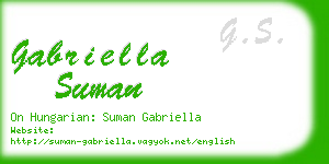 gabriella suman business card